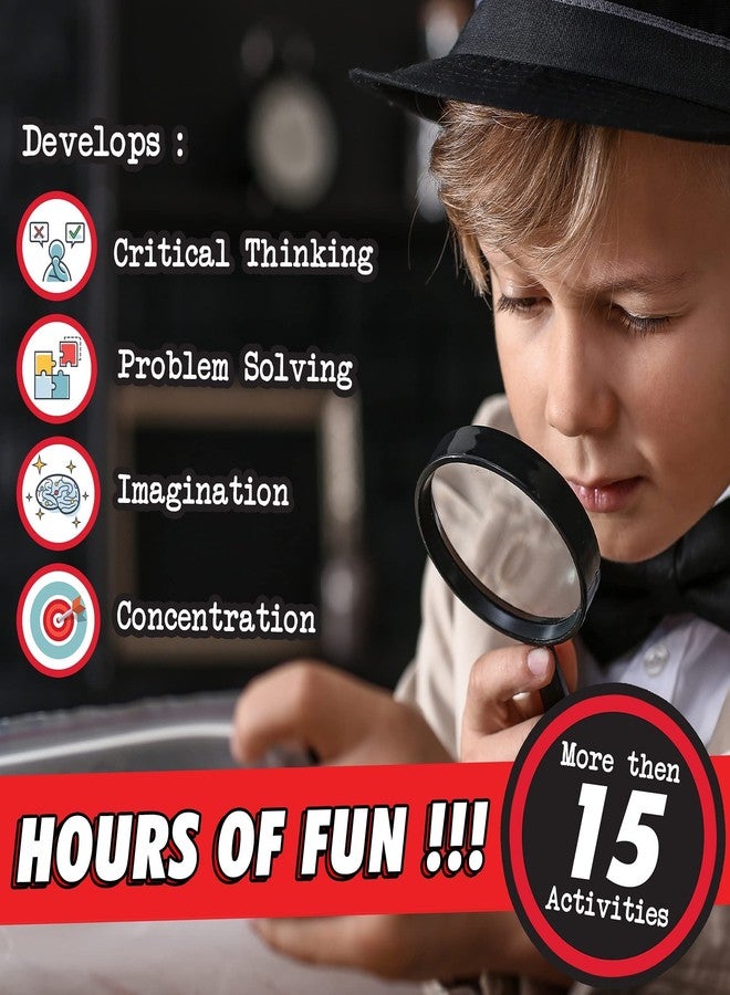BLOONSY Spy Kit for Kids Detective Fingerprint Toys for 6 7 8 9 10 11 12 Year Old Boys Girls Secret Agent Investigation Science Set - Image 2